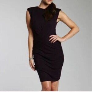 Ted Baker London Jerona Twist Front Dress Size 1 or US 4 Wool Blend Sleeveless